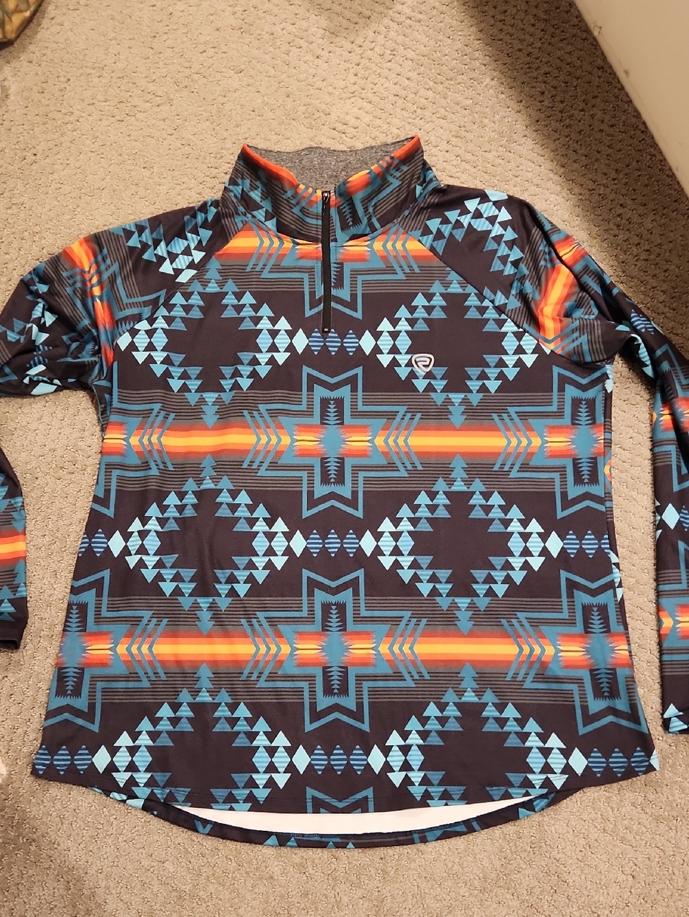 NEW Rock & Roll Demin Aztec Pullover. Mens XXL